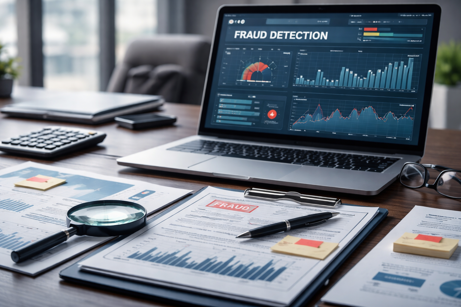 Fraud prevention and detection investigation with financial documents and data analysis tools